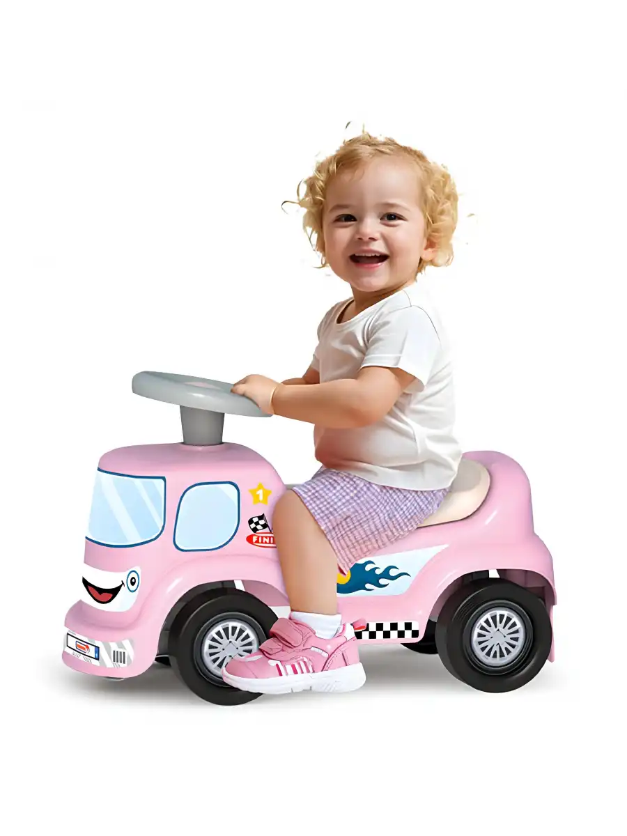 Go Hero İlk Arabam Pembe - Binmeli Araba İlk Arabam - Çocuk Arabası - İlk Adım Arabası - 4 Teker Araç