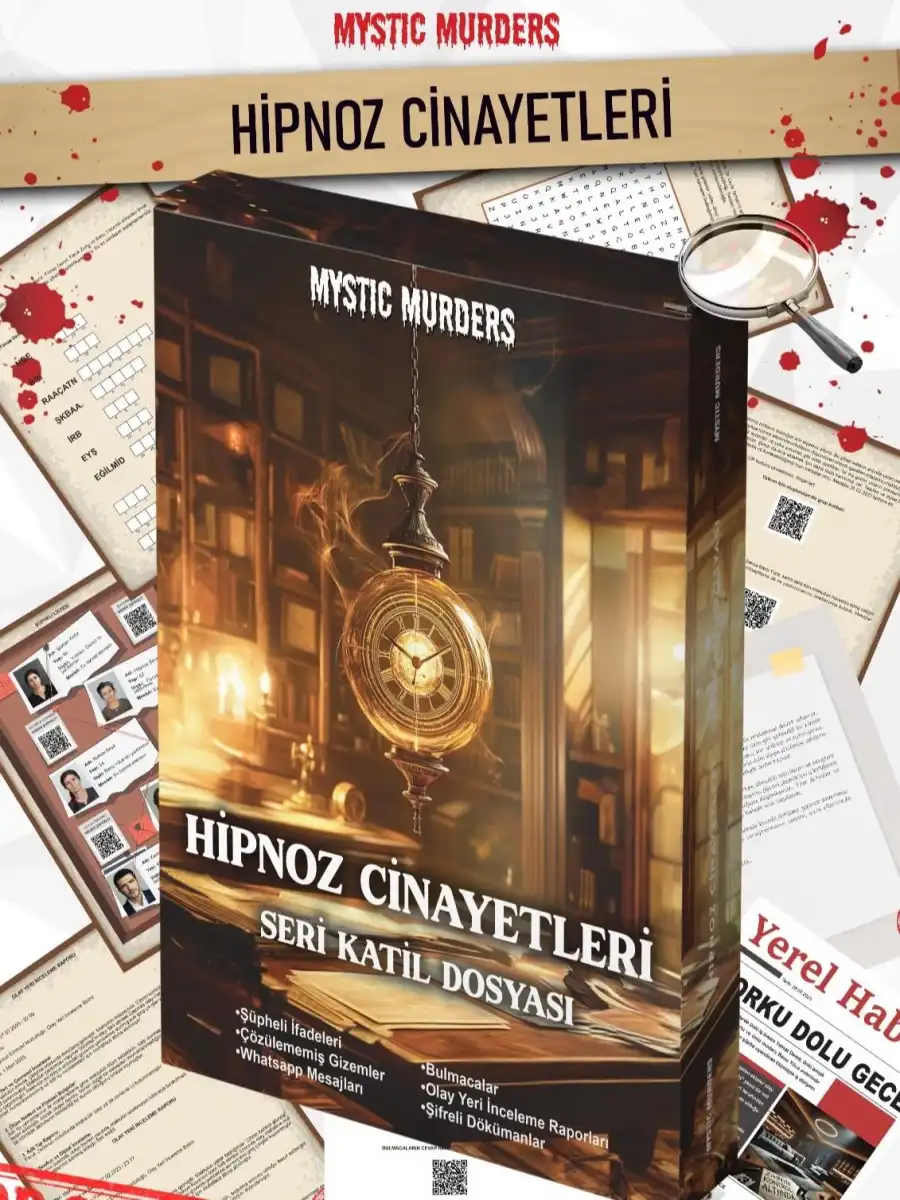 Hipnoz Cinayeti Dedektif Oyunu - Dava Çözme Oyunu - Suç Çözme Oyunu - Cinayet Oyunu Cinayet Çözme