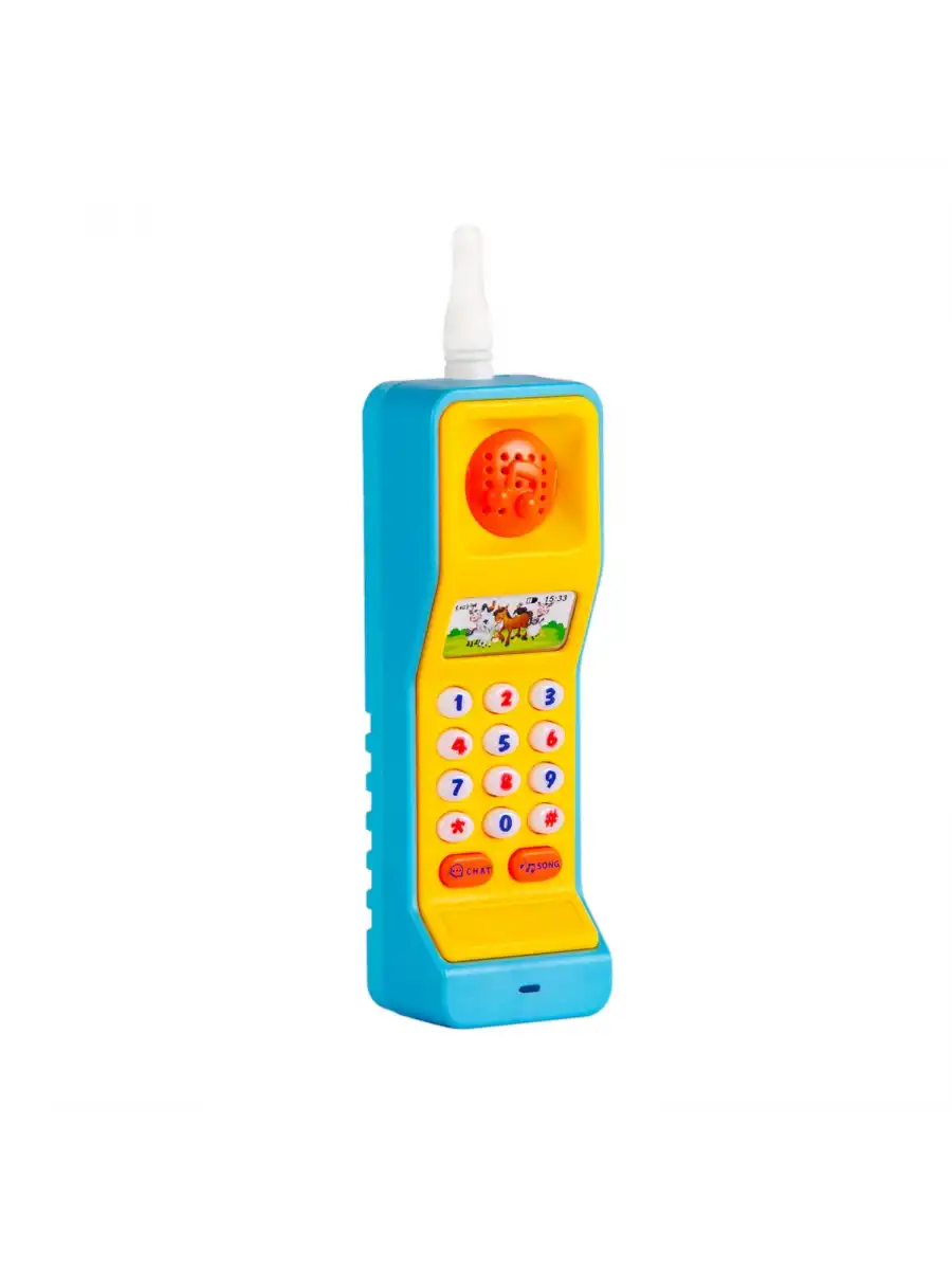 İngilizce Öğreten Sesli Işıklı Telefon - Eğitici Telefon - Zeka Geliştirici Oyuncak - Bebek Oyuncakları