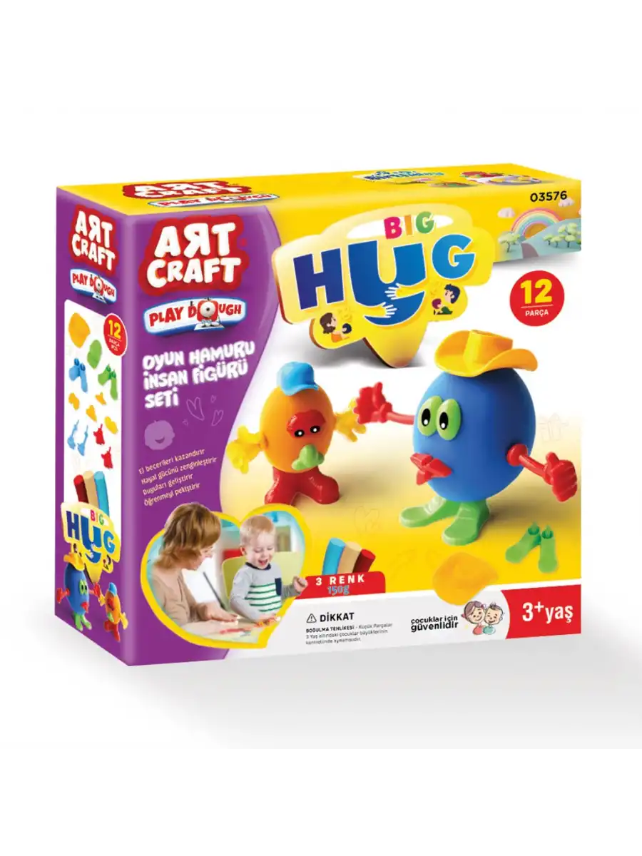 İnsan Figürü Oyun Hamur Seti 150 Gr. - Oyun Hamuru Seti - Hamur Setleri - Hamur Kalıpları