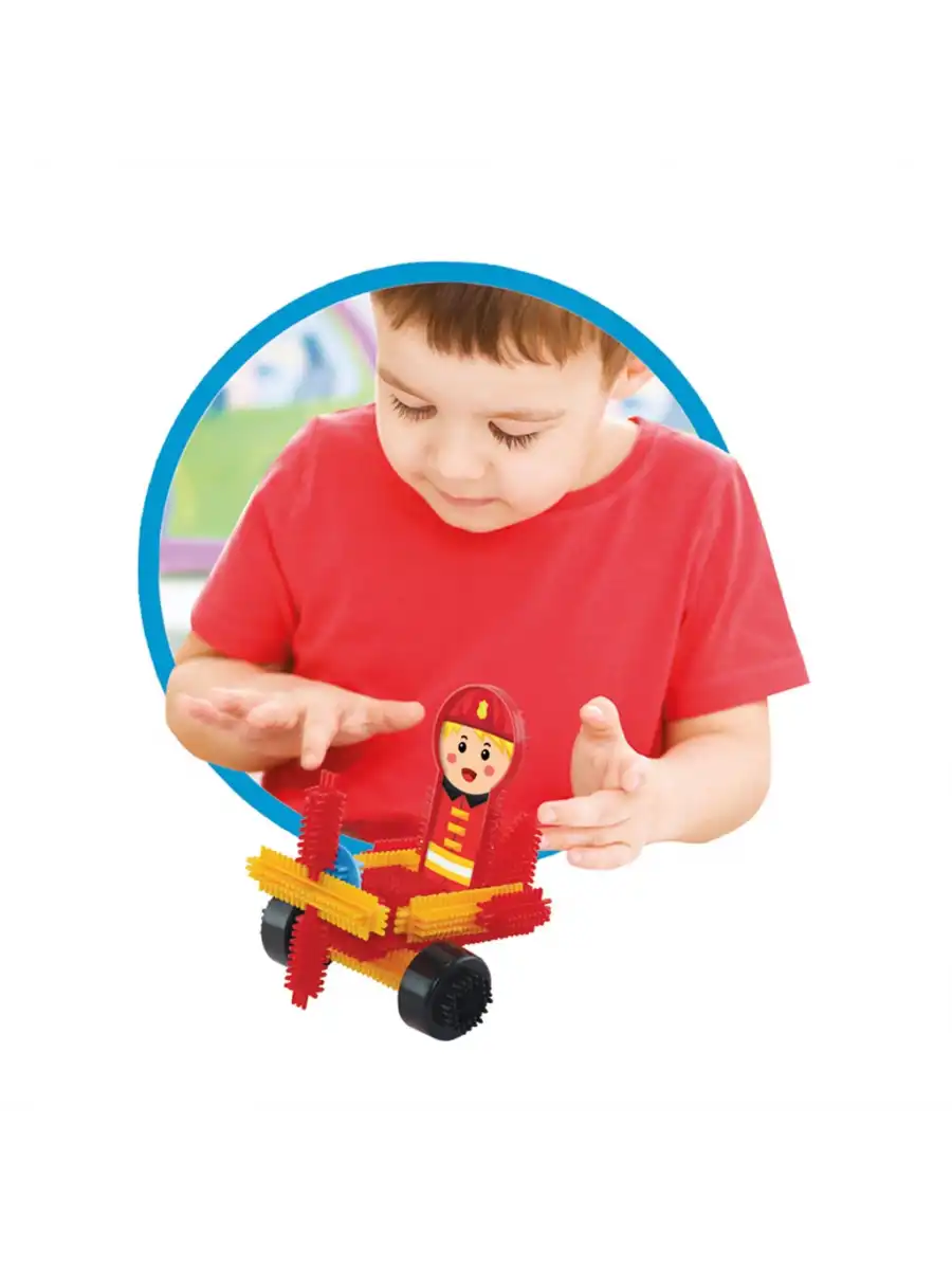 İtfaiye Kaktüs Bloklar (55 Parça) - Kaktüs Oyuncak - Lego Seti - Kaktüs Lego - Taraklı Lego