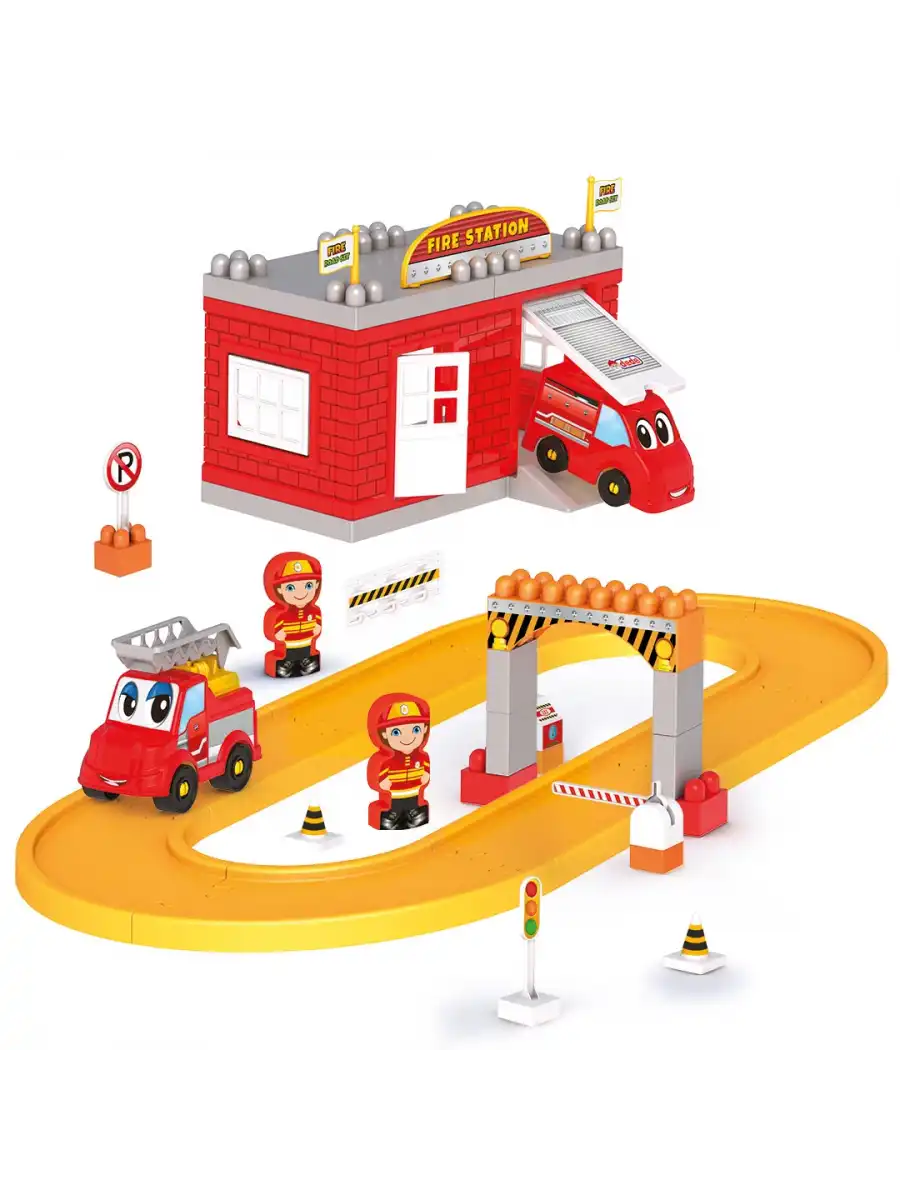 İtfaiye Yol Seti - Lego Oyuncağı - Lego Setleri - Bloklar - Lego Seti - Yarış Seti
