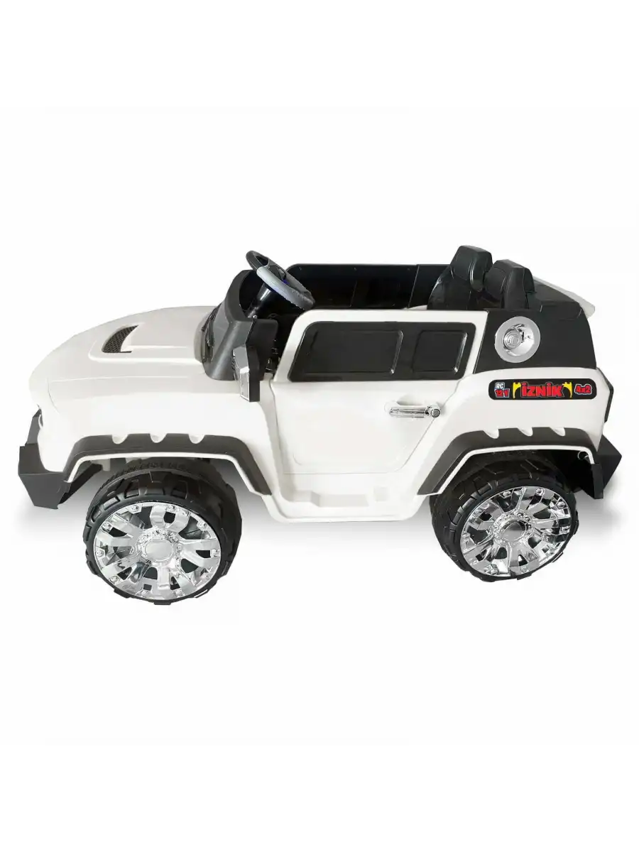 İznik Beyaz Uzaktan Kumandalı 4X2 12 Volt Akülü Araba - RC Jeep Akülü Araba