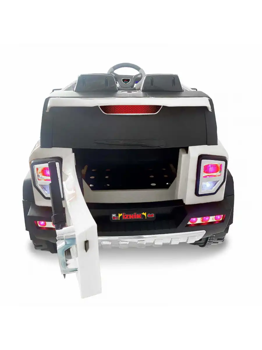 İznik Beyaz Uzaktan Kumandalı 4X2 12 Volt Akülü Araba - RC Jeep Akülü Araba