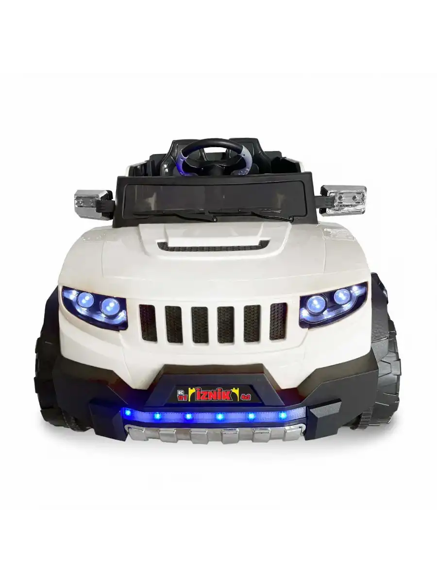İznik Beyaz Uzaktan Kumandalı 4X2 12 Volt Akülü Araba - RC Jeep Akülü Araba