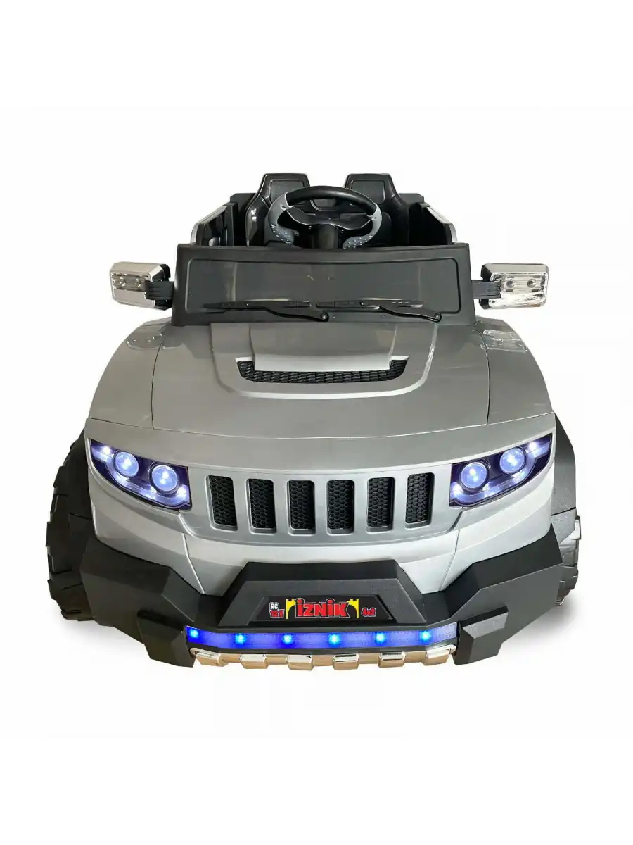 İznik Gri Uzaktan Kumandalı 4X2 12 Volt Akülü Araba - RC Jeep Akülü Araba