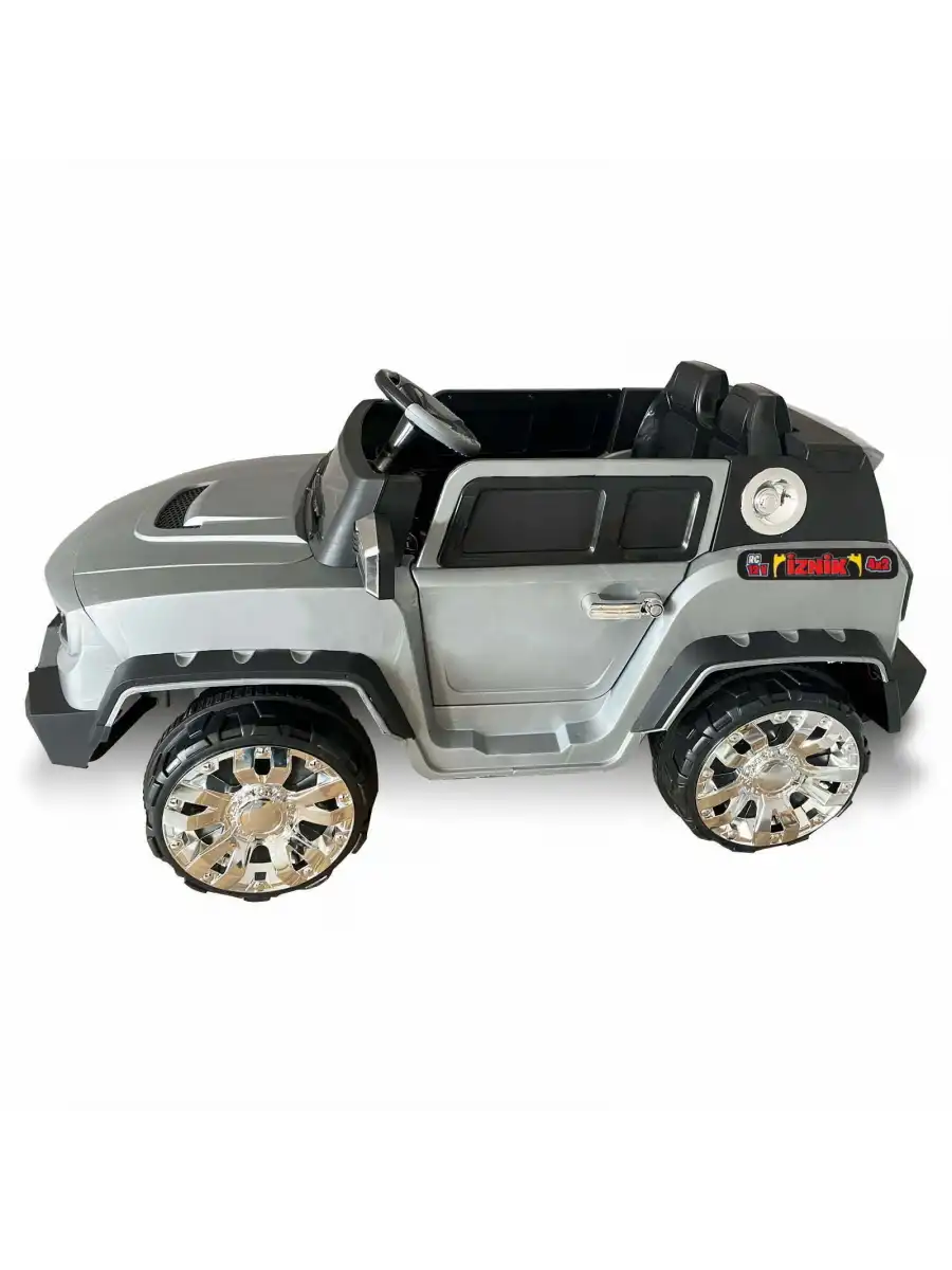 İznik Gri Uzaktan Kumandalı 4X2 12 Volt Akülü Araba - RC Jeep Akülü Araba