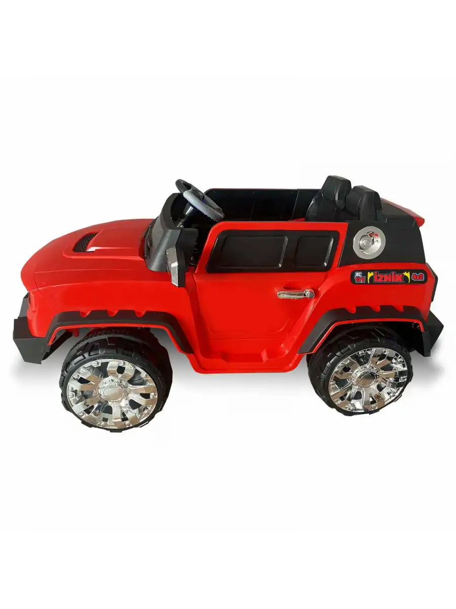 İznik Kırmızı Uzaktan Kumandalı 4X2 12 Volt Akülü Araba - RC Jeep Akülü Araba