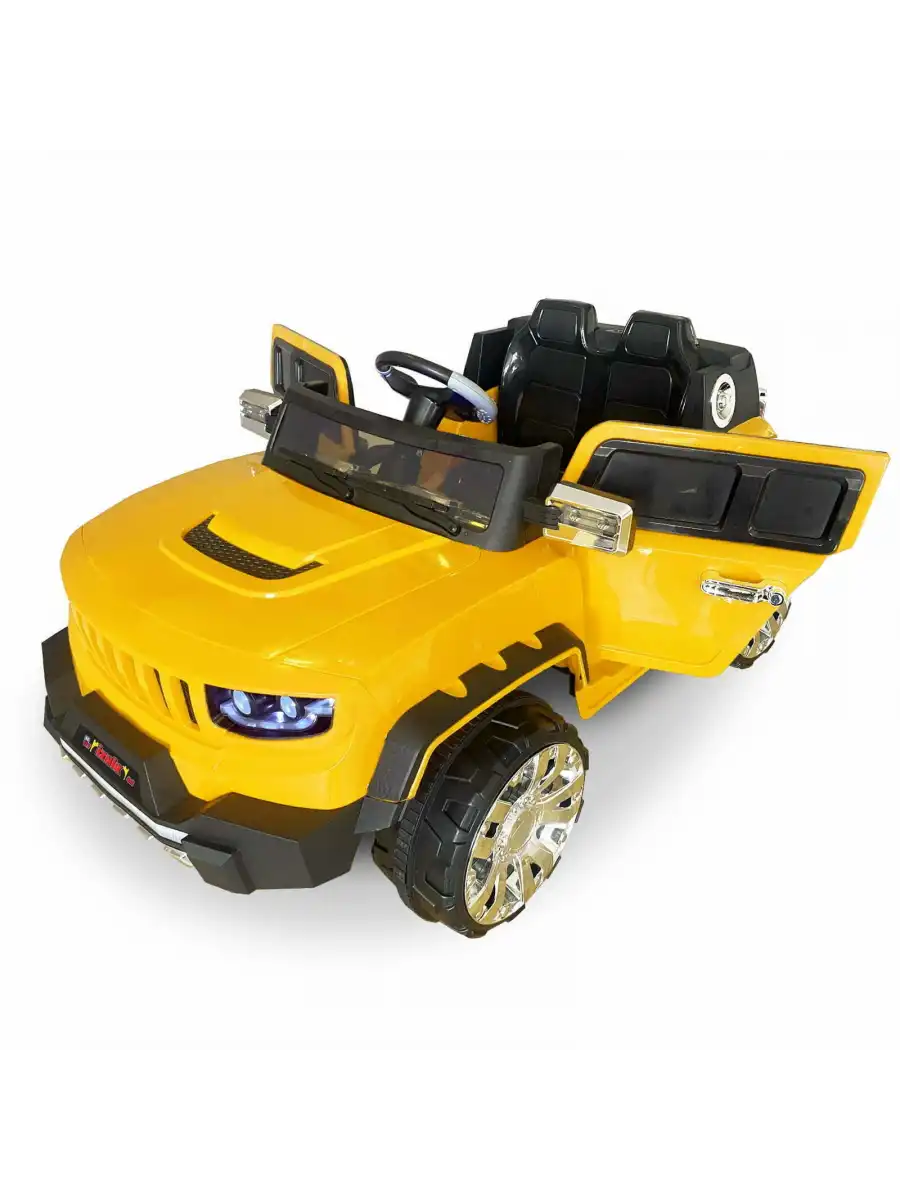 İznik Sarı Uzaktan Kumandalı 4X2 12 Volt Akülü Araba - RC Jeep Akülü Araba