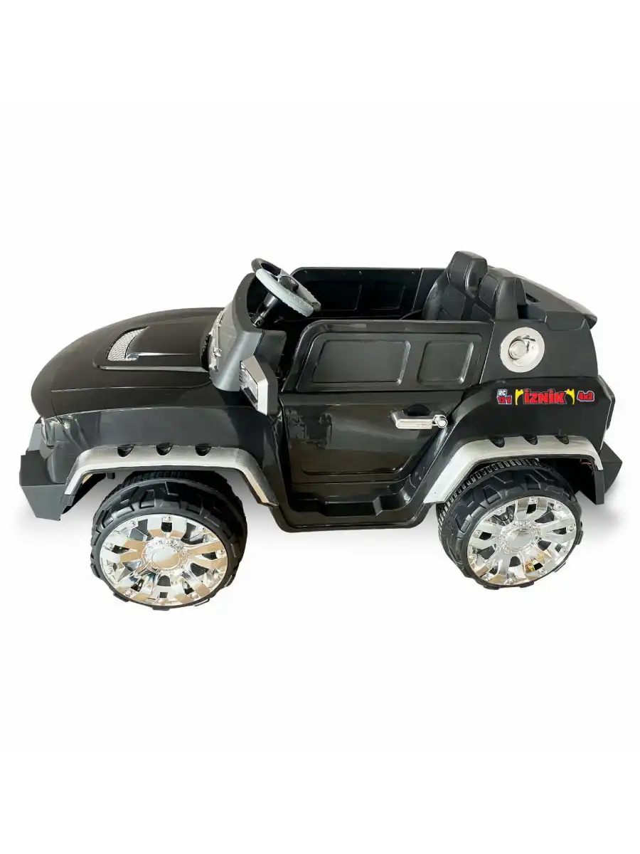 İznik Siyah Uzaktan Kumandalı 4X2 12 Volt Akülü Araba - RC Jeep Akülü Araba