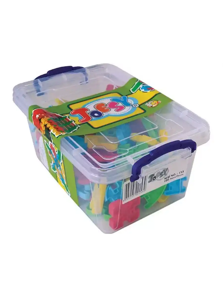 Joesy Eğitici Blok Oyunu 100 Parça - Oyuncak Lego Seti - Birbirine Geçmeli STEM Lego Seti - Eğitici Oyuncak