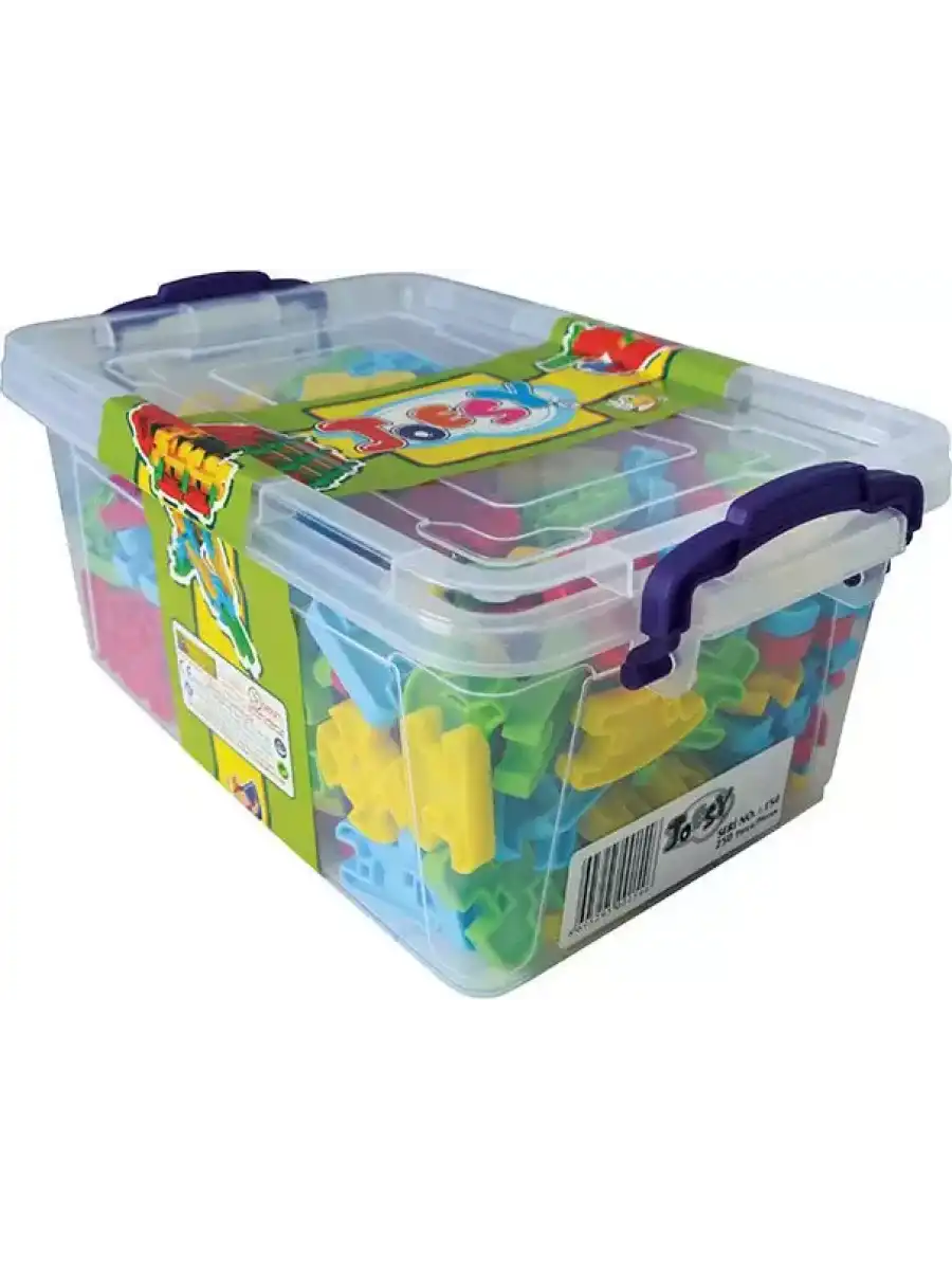 Joesy Eğitici Blok Oyunu 250 Parça - Oyuncak Lego Seti - Birbirine Geçmeli STEM Lego Seti - Eğitici Oyuncak