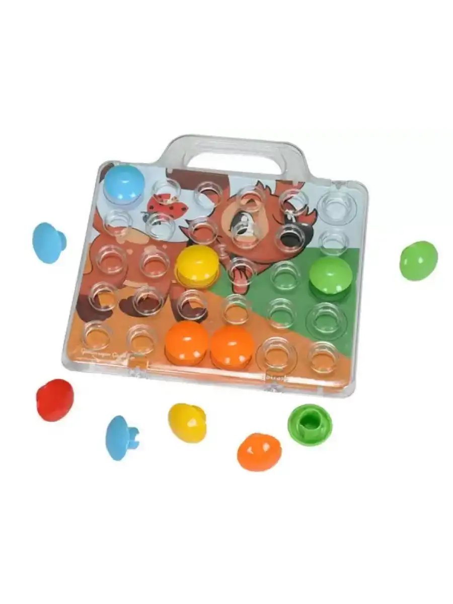 Junior Sihirli Düğmeler Oyunu - Oyuncak Sihir Düğmeler - Renkleri Yerine Yerleştirme Oyunu Resim Oyunu