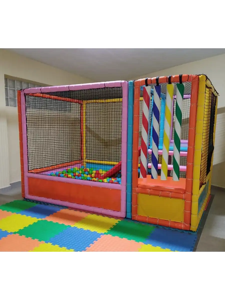 Kaydıraklı Oyun Havuzu- Sünger Soft Play Top Havuzu Çocuk Oyun Alanı