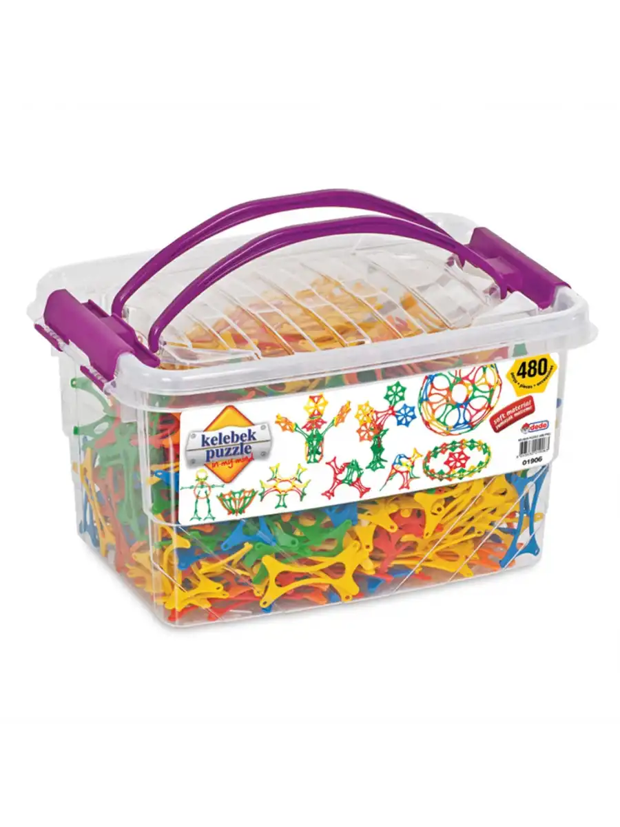 Kelebek Puzzle Lego (480 Parça) - Kelebek Lego - Kelebek Bloklar - 3D Legolar Oyuncak