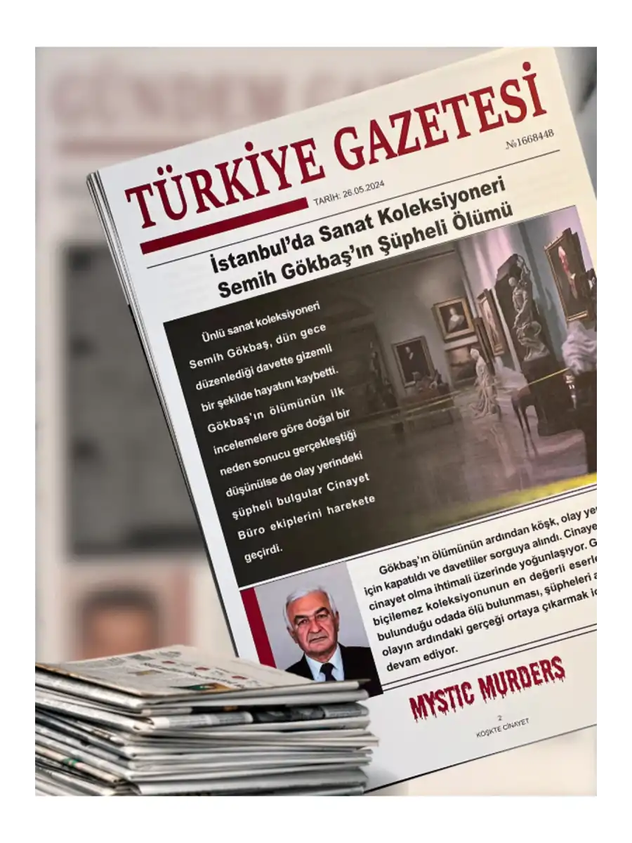 Köşkte Cinayet Dedektif Oyunu - Dava Çözme Oyunu - Suç Çözme Oyunu - Cinayet Oyunu Cinayet Çözme