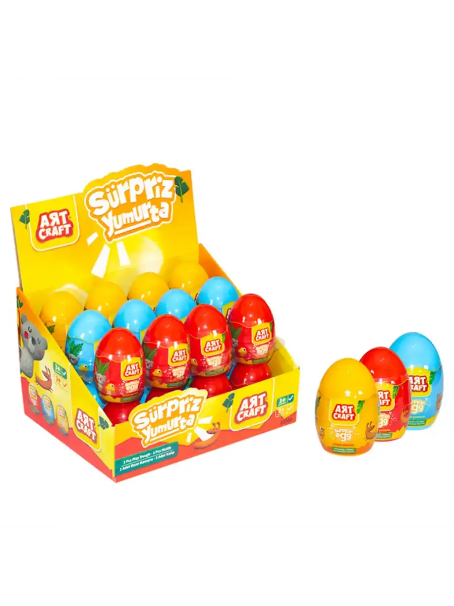 Küçük Sürpriz Yumurta (Tekli) - Hamur Yumurta - Süpriz Oyuncak - Süpriz Hediyeler