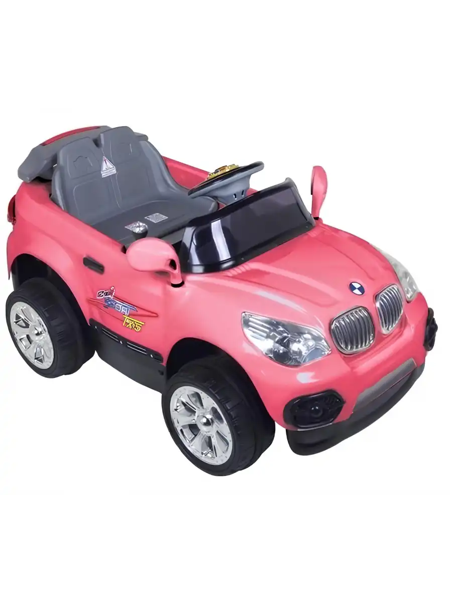 Kumandalı BMW Akülü Araba Pembe - Kumandalı 12 Volt Tek Kişilik Akülü Araba Akülü JEEP - TX5 Sport Akülü Araba