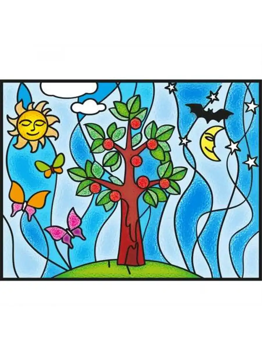 Kumtoys Cam Vitray Boyama Seti - Sanat Seti - Boyama Setleri - Cam Boyama Seti