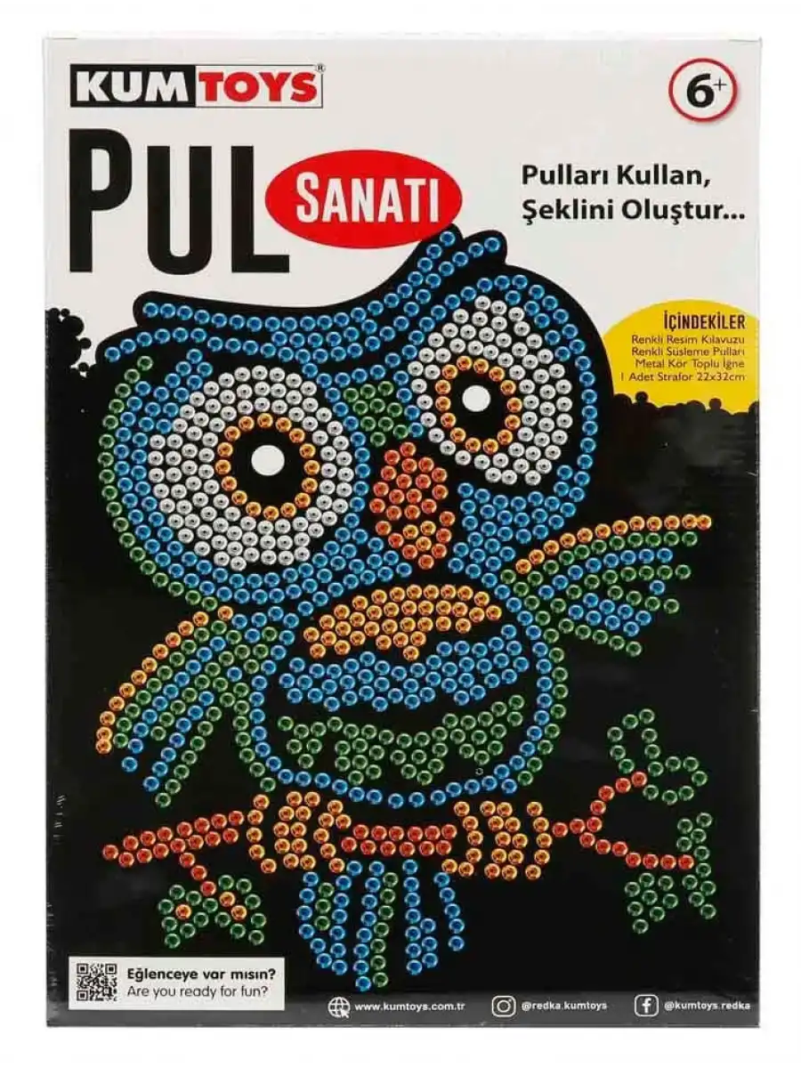Kumtoys Pul Sanatı Hobi Seti- Sanat Seti - Pul Nakış Setleri - Pul ile Resim Seti
