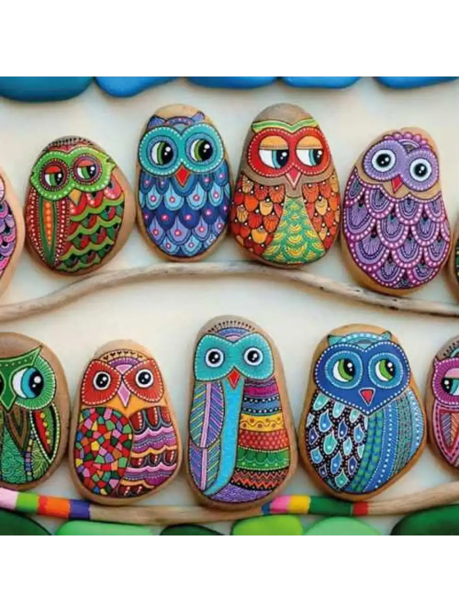 Kumtoys Taş Boyama Seti - Sanat Seti - Boyama Setleri - Çakıl Taşları Boyama Seti