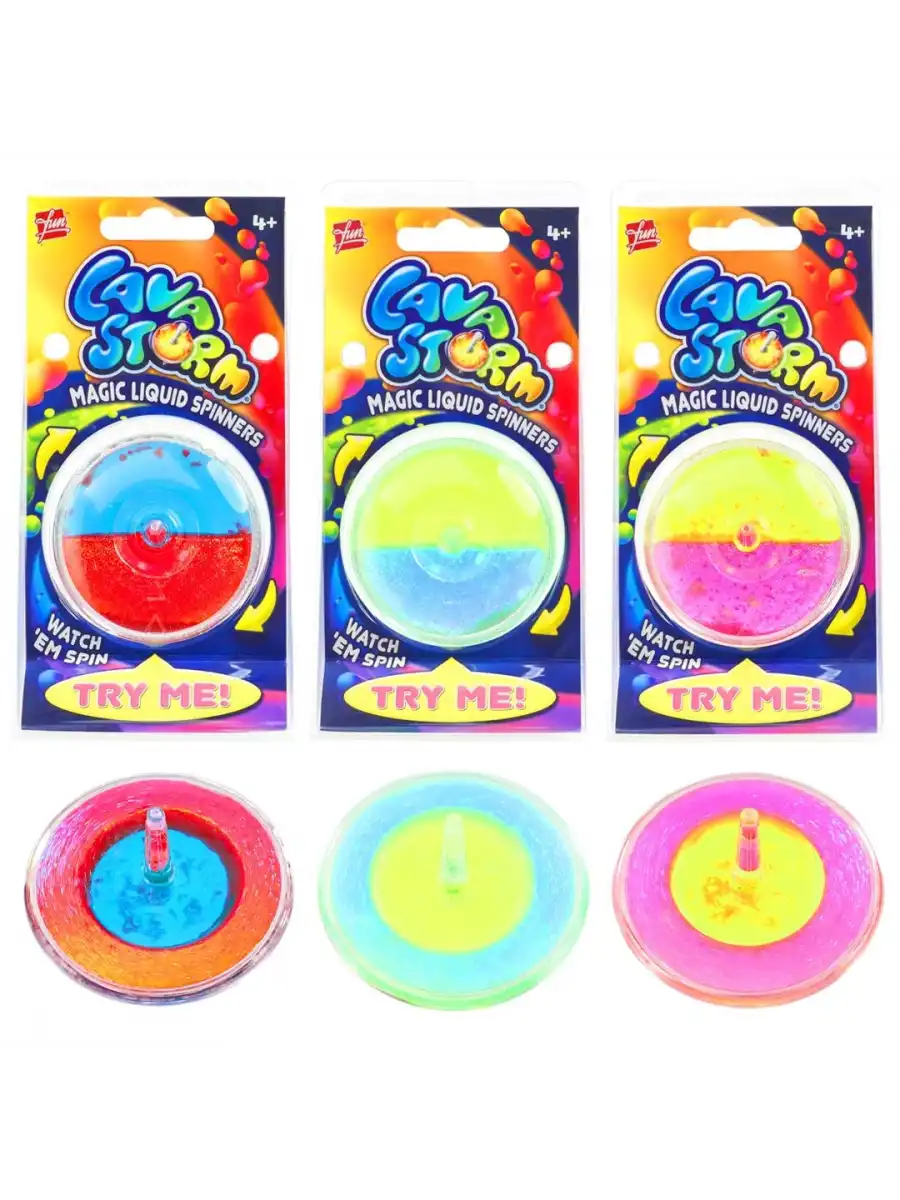 Lava Storm Magic Liquid Spinners - Lav Fırtınası Sihirli Sıvı Döndürücüler - Fırfır Topaç - Yeni Nesil Sıvı Topaç