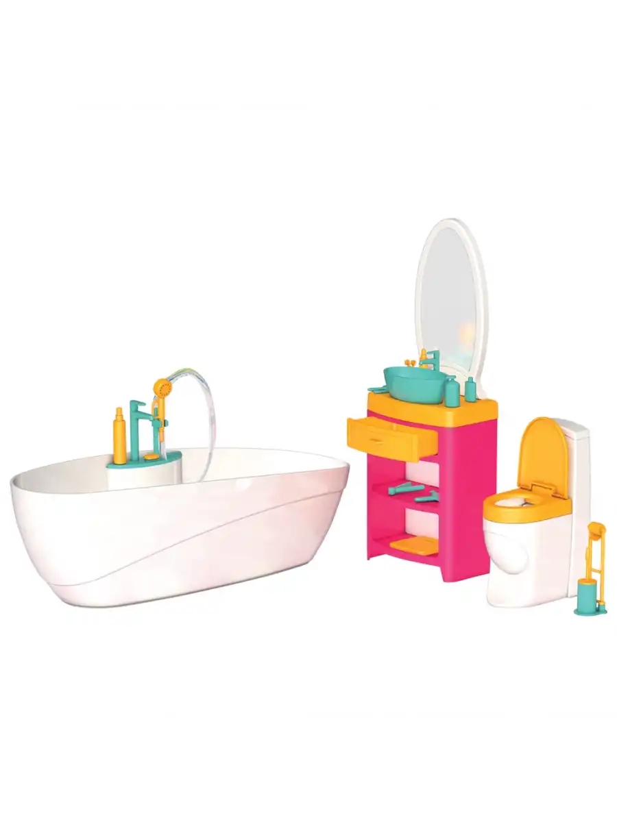 Lindanın Banyosu - Muhteşem Banyo Oyuncak - Eğlenceli Banyo Seti - Barbie Banyo Seti