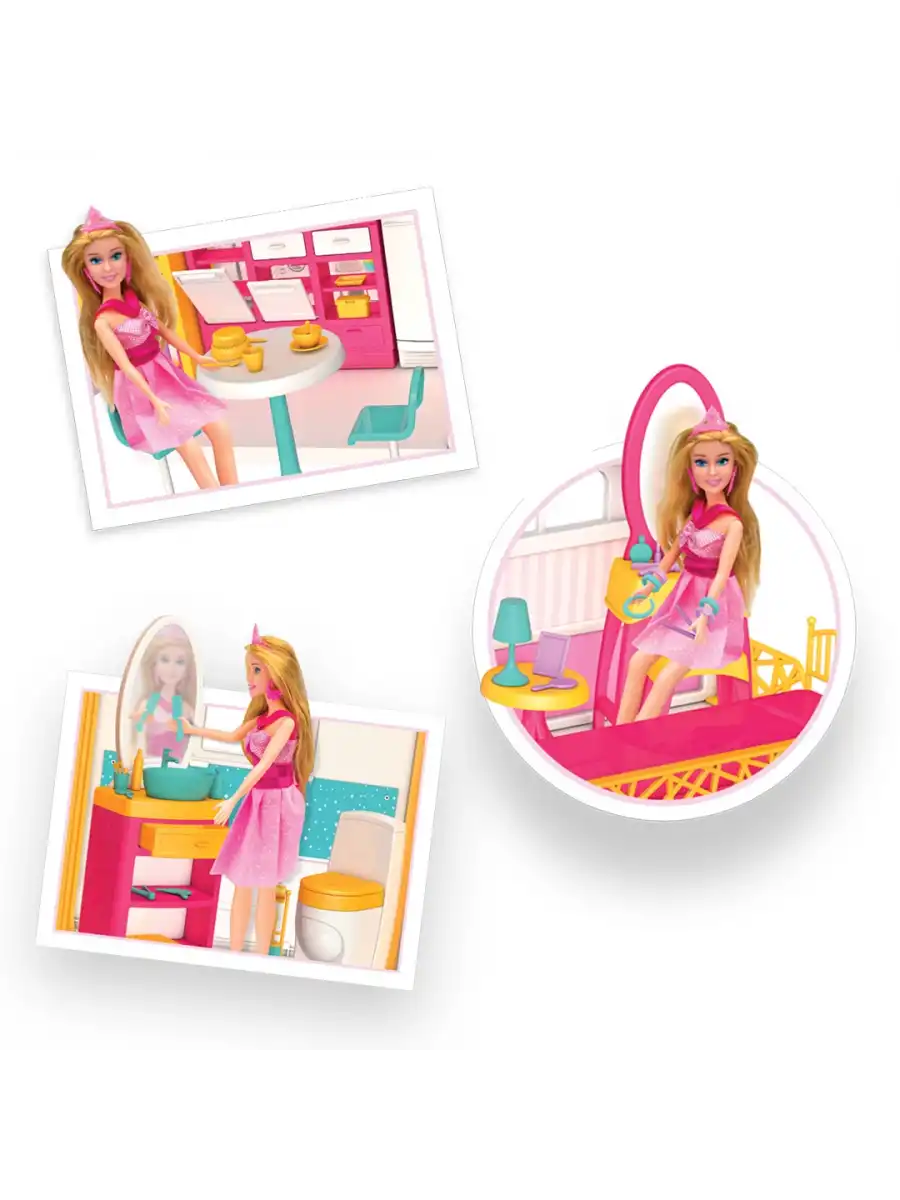 Lindanın Düşler Evi - Ev Oyuncak - Lindanın Düşler Ev Seti - Barbie Ev Seti