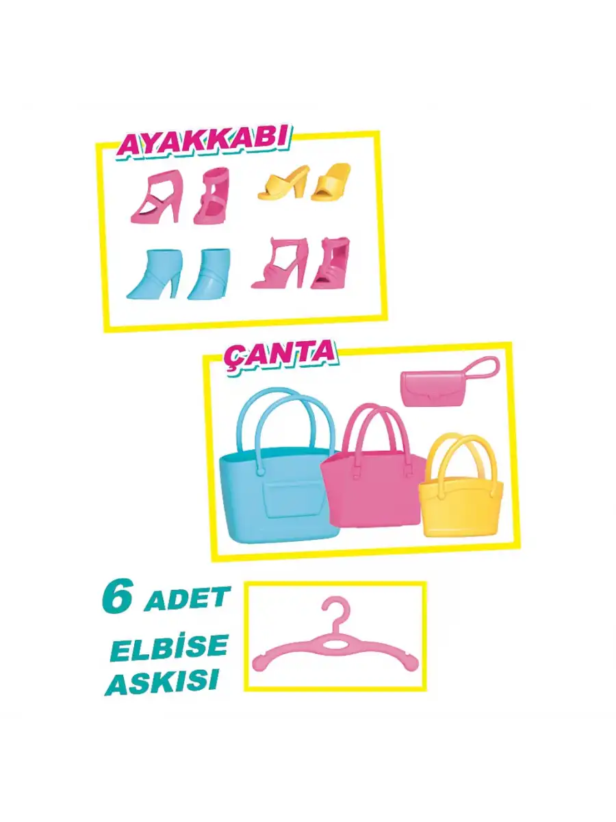 Lindanın Gardırobu - Barbie Dolap - Barbie Giysi Dolabı - Barbie Gardırop - Barbienin Kıyafet Dolap - Gardrop - Lindanın Gardrobu