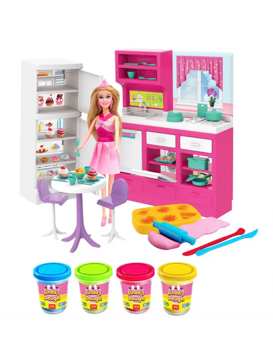Lindanın Hamur Mutfağı - Mutfak Oyuncak - Mutfak Seti - Barbie Mutfak Seti
