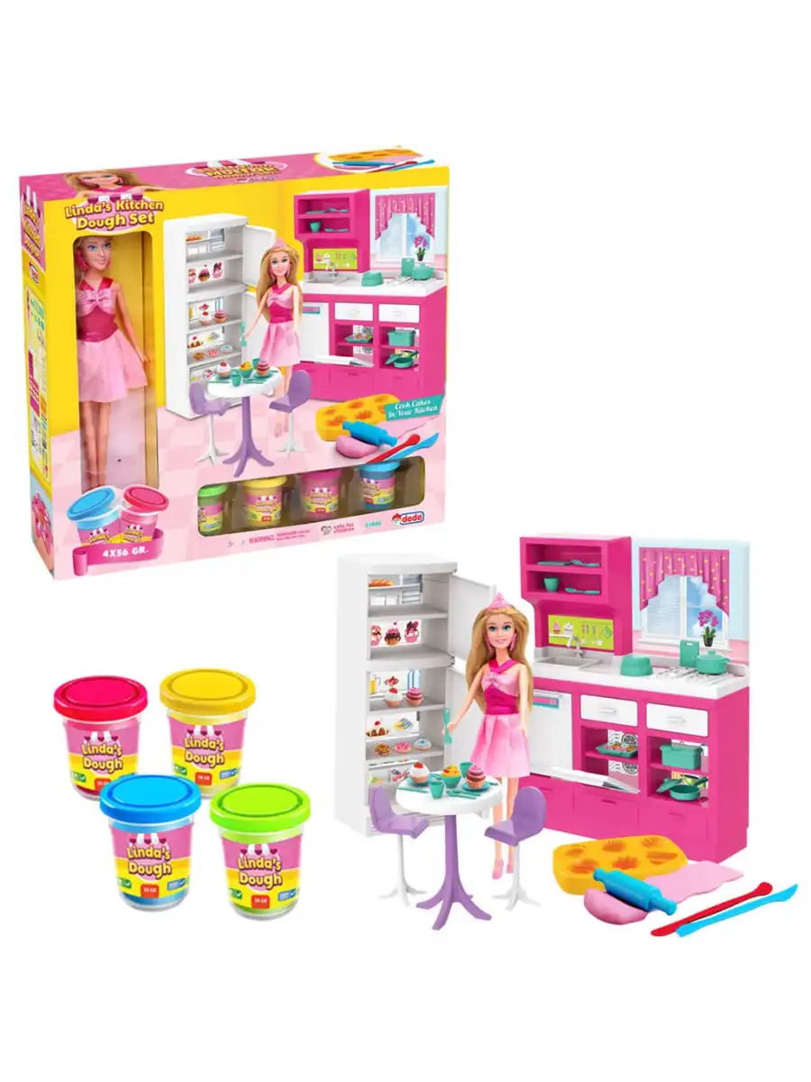 Lindanın Hamur Mutfağı - Mutfak Oyuncak - Mutfak Seti - Barbie Mutfak Seti