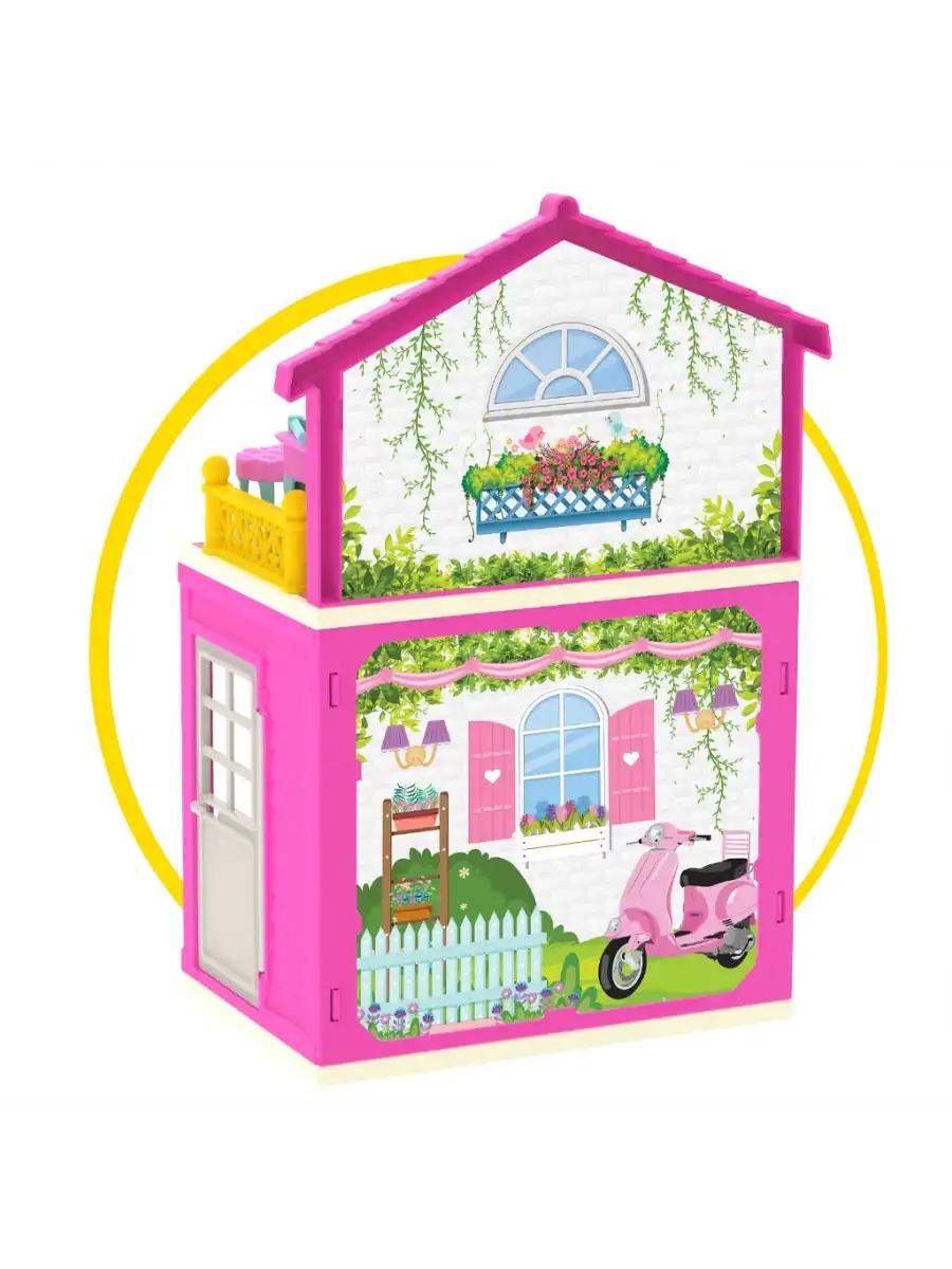 Lolanın 2 Katlı Evi - Ev Oyuncak - Lolanın 2 Katlı Ev Seti - Barbie Ev Seti