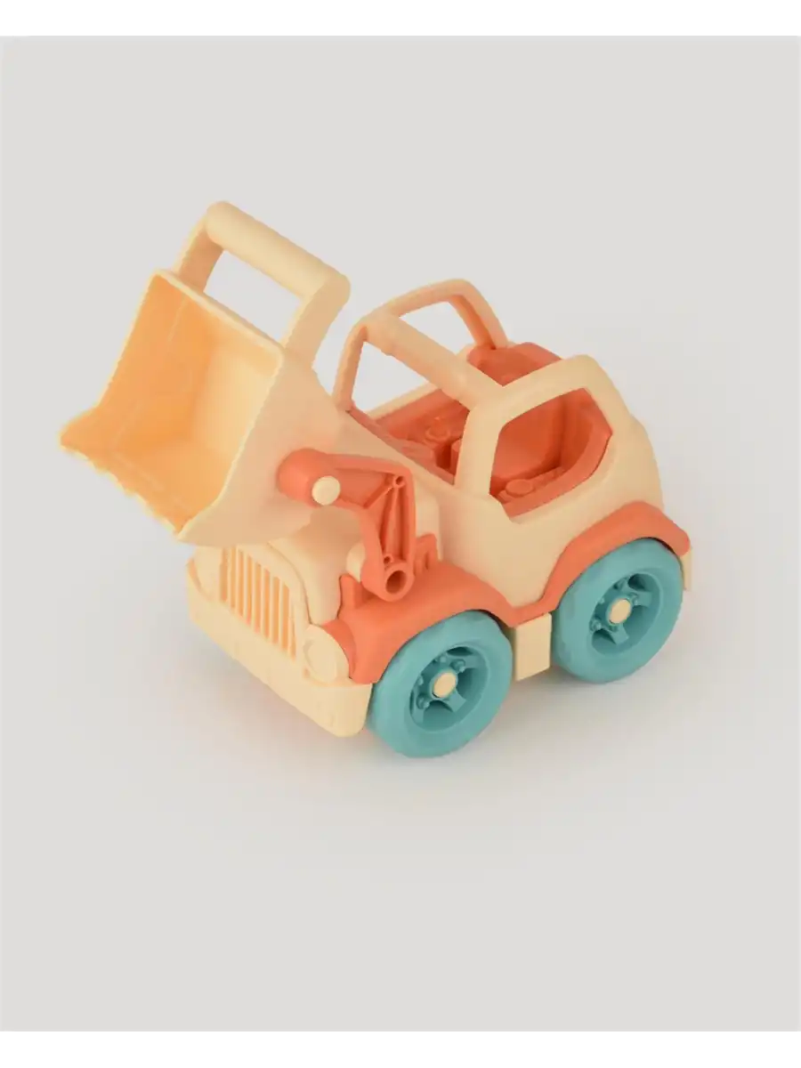 Lüx Bej Minik Kepçe - Plastik Kepçe - Kırılmaz Oyuncak - Kırılmaz Kepçe Dozer - Kepçe Dozer Setleri