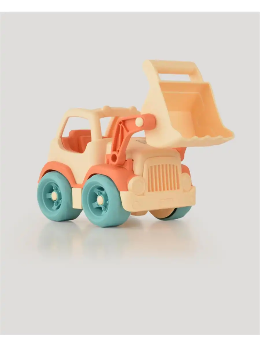 Lüx Bej Minik Kepçe - Plastik Kepçe - Kırılmaz Oyuncak - Kırılmaz Kepçe Dozer - Kepçe Dozer Setleri