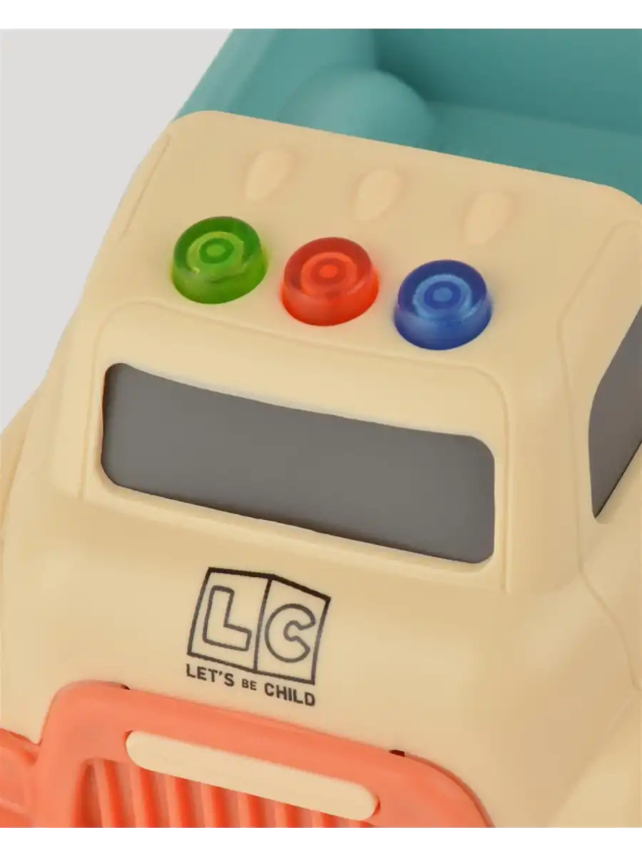 Lüx Bej Sesli ve Işıklı Minik Pikap - Plastik Kamyon - Kırılmaz Oyuncak - Kırılmaz Pikap - Işıklı Sesli Pikap