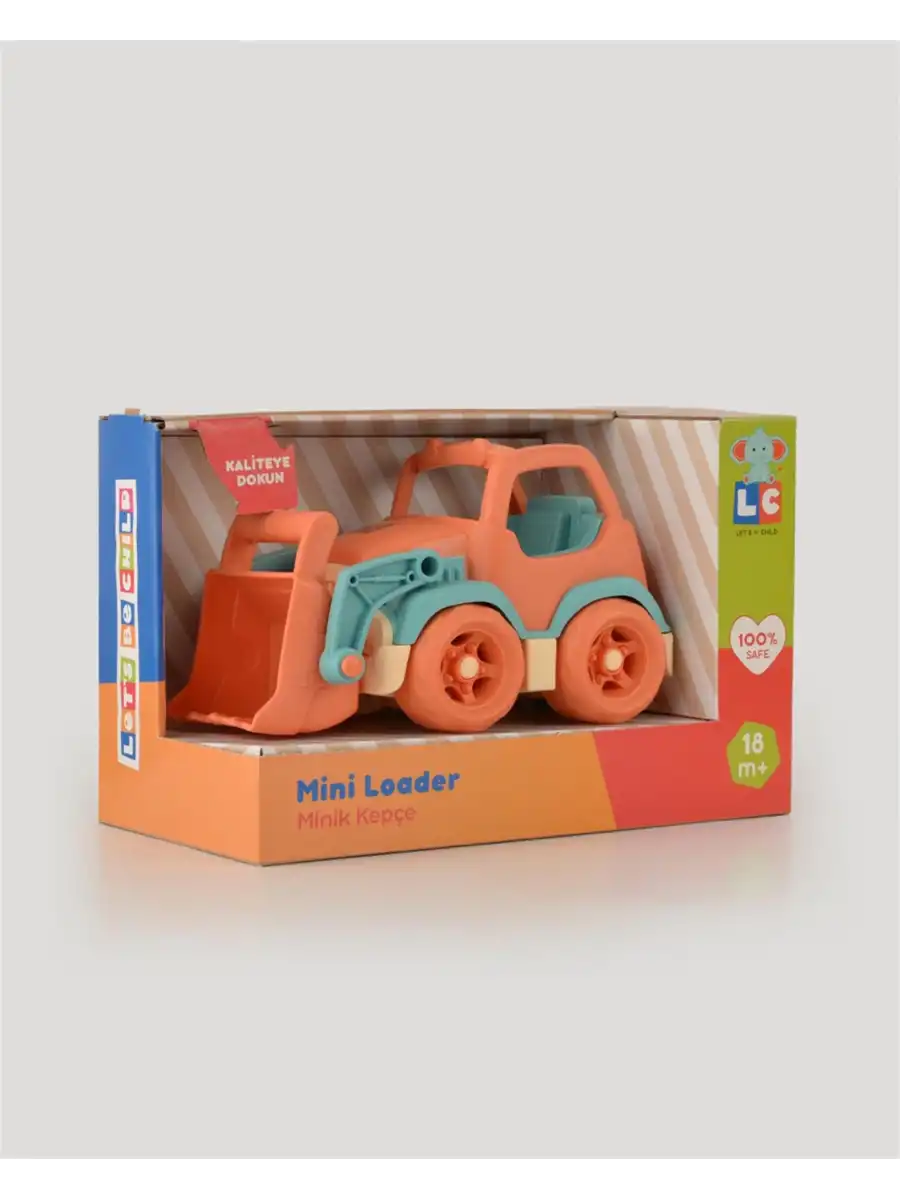 Lüx Somon Minik Kepçe - Plastik Kepçe - Kırılmaz Oyuncak - Kırılmaz Kepçe Dozer - Kepçe Dozer Setleri