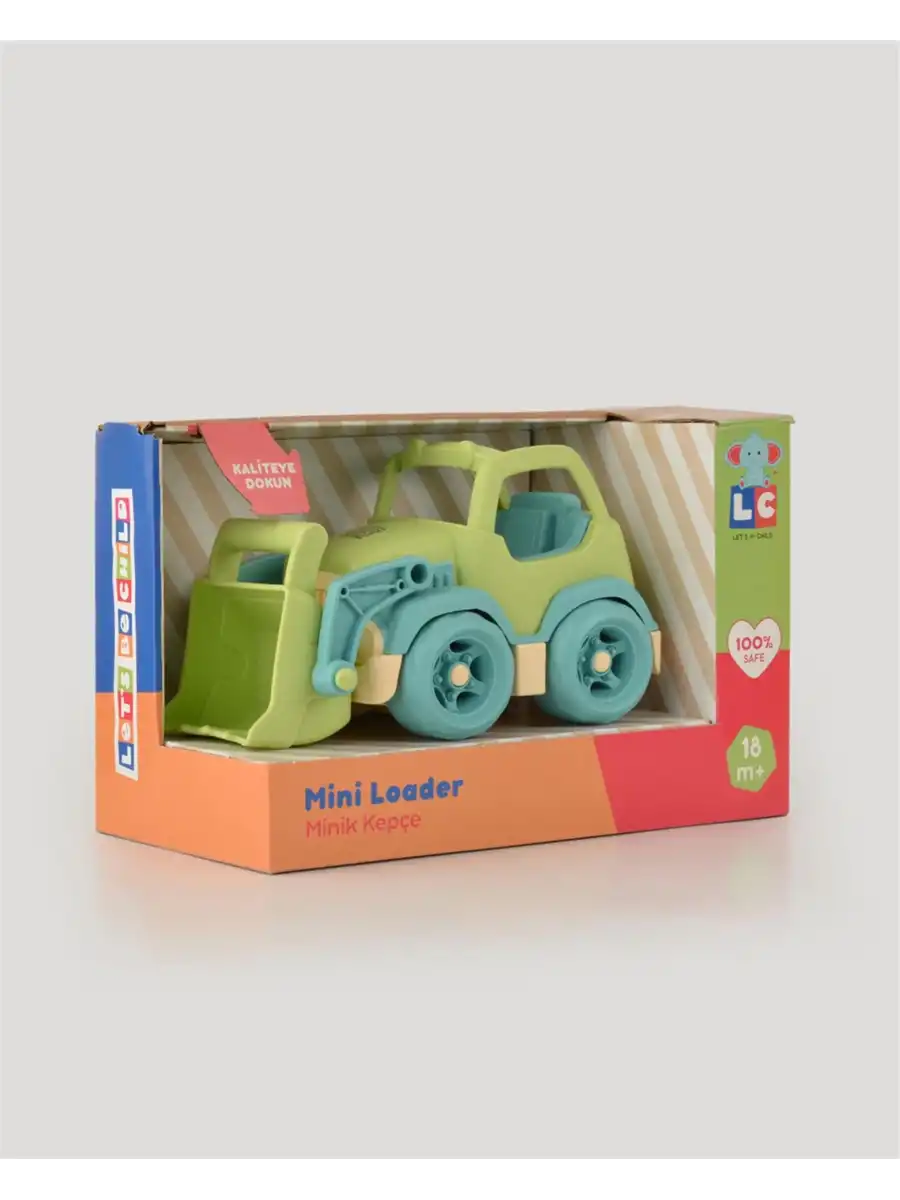 Lüx Yeşil Minik Kepçe - Plastik Kepçe - Kırılmaz Oyuncak - Kırılmaz Kepçe Dozer - Kepçe Dozer Setleri