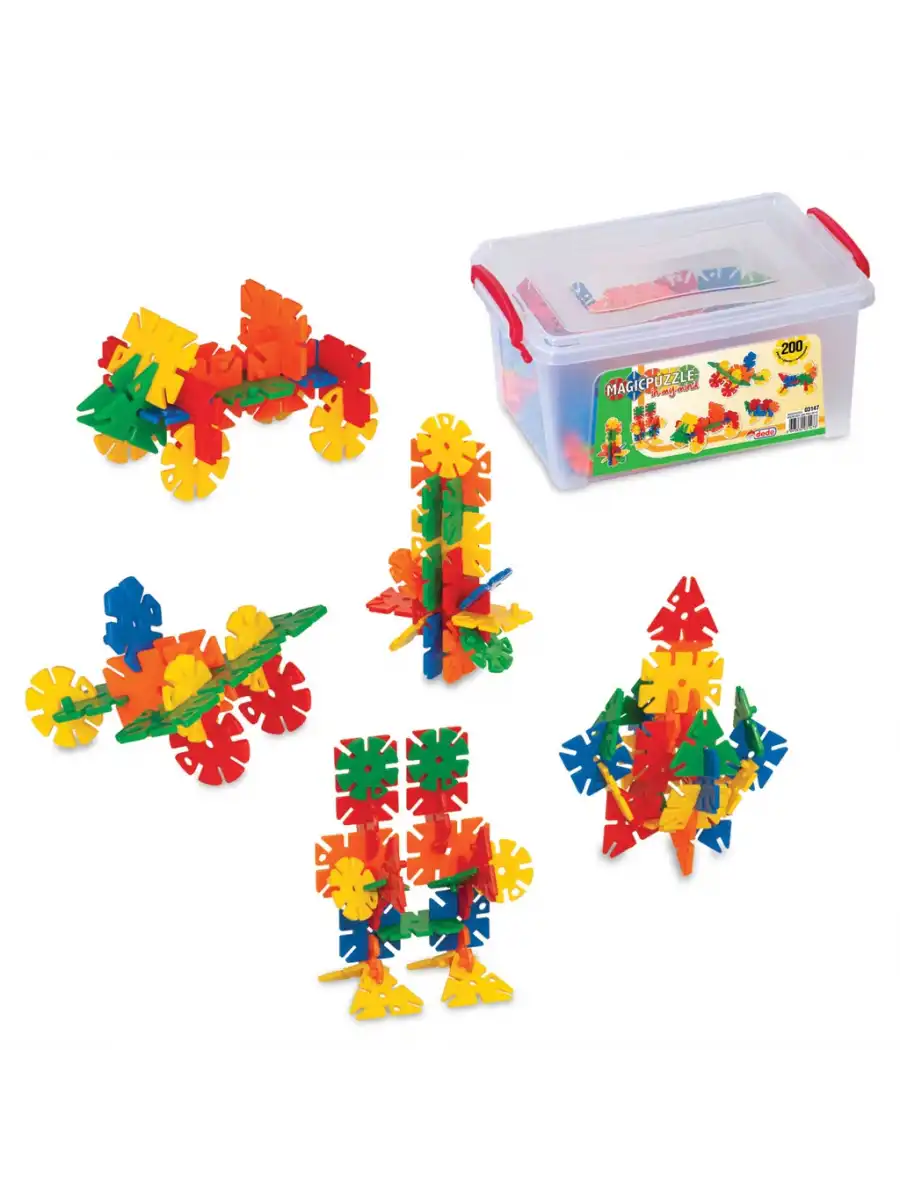 Magic Puzzle Lego (200 Parça) - Sihirli Puzzle- Küçük Bloklar - Sihirli Legolar Oyuncak
