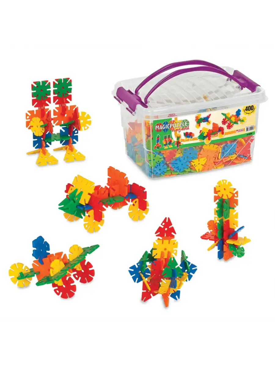 Magic Puzzle Lego (400 Parça) - Sihirli Puzzle- Küçük Bloklar - Sihirli Legolar Oyuncak
