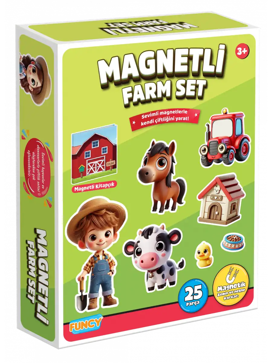 Magnetli Çiftlik Seti - Magnetli Farm Set - Magical Magnet - Çiftlik Oyunu - Hayvanlı Magnetler - Hayvanlar