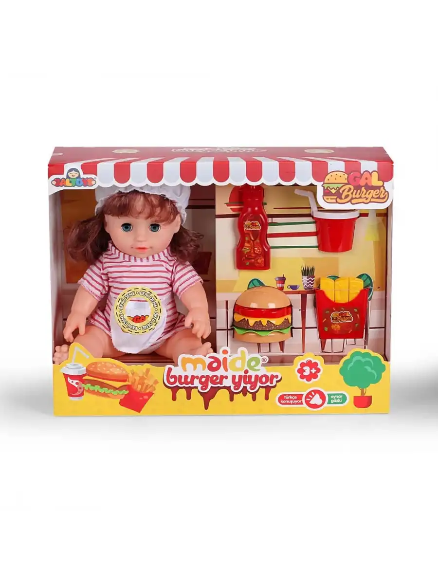 Maide Burger Yiyor - Türkçe Konuşan Maide Et Bebek - Konuşan Bebek - Maide Bebek - Maide Burger Bebek - Kumral