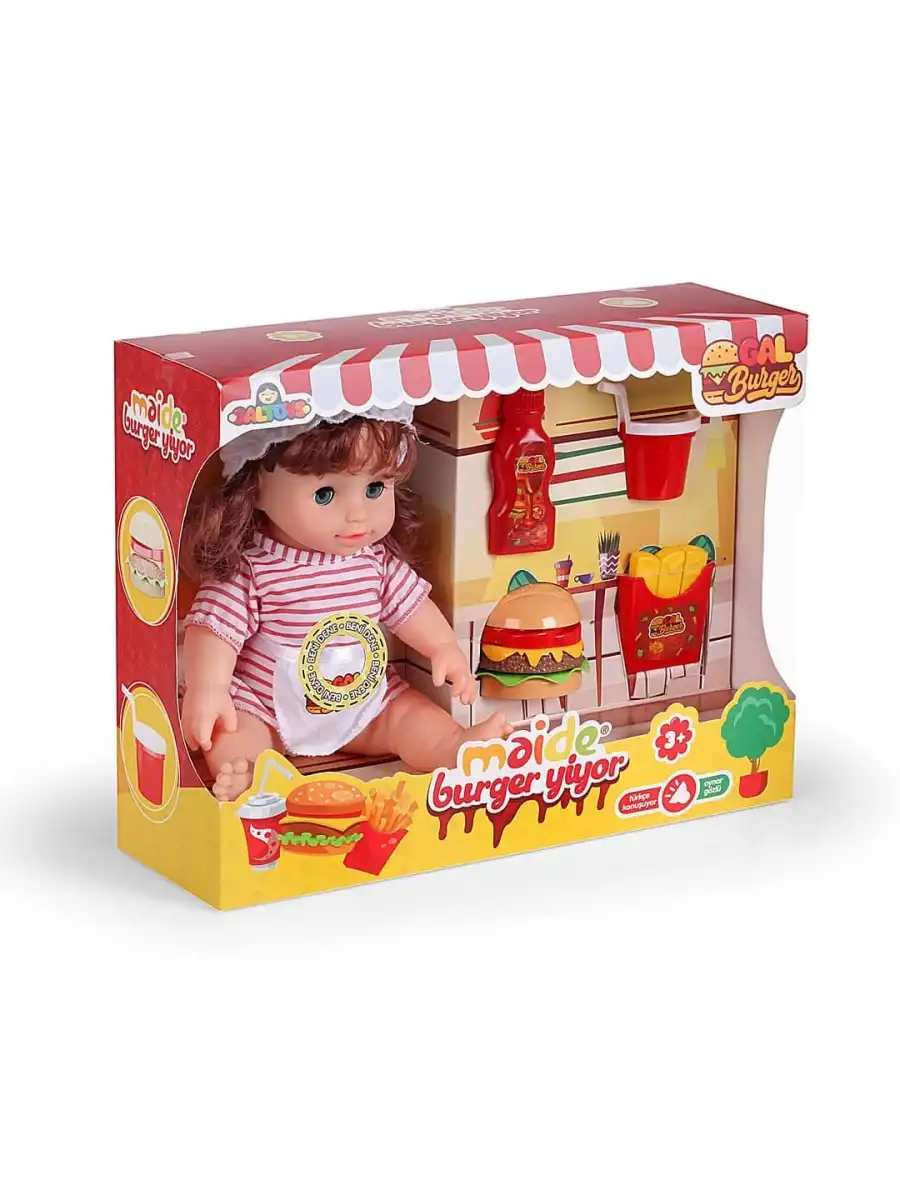 Maide Burger Yiyor - Türkçe Konuşan Maide Et Bebek - Konuşan Bebek - Maide Bebek - Maide Burger Bebek - Kumral