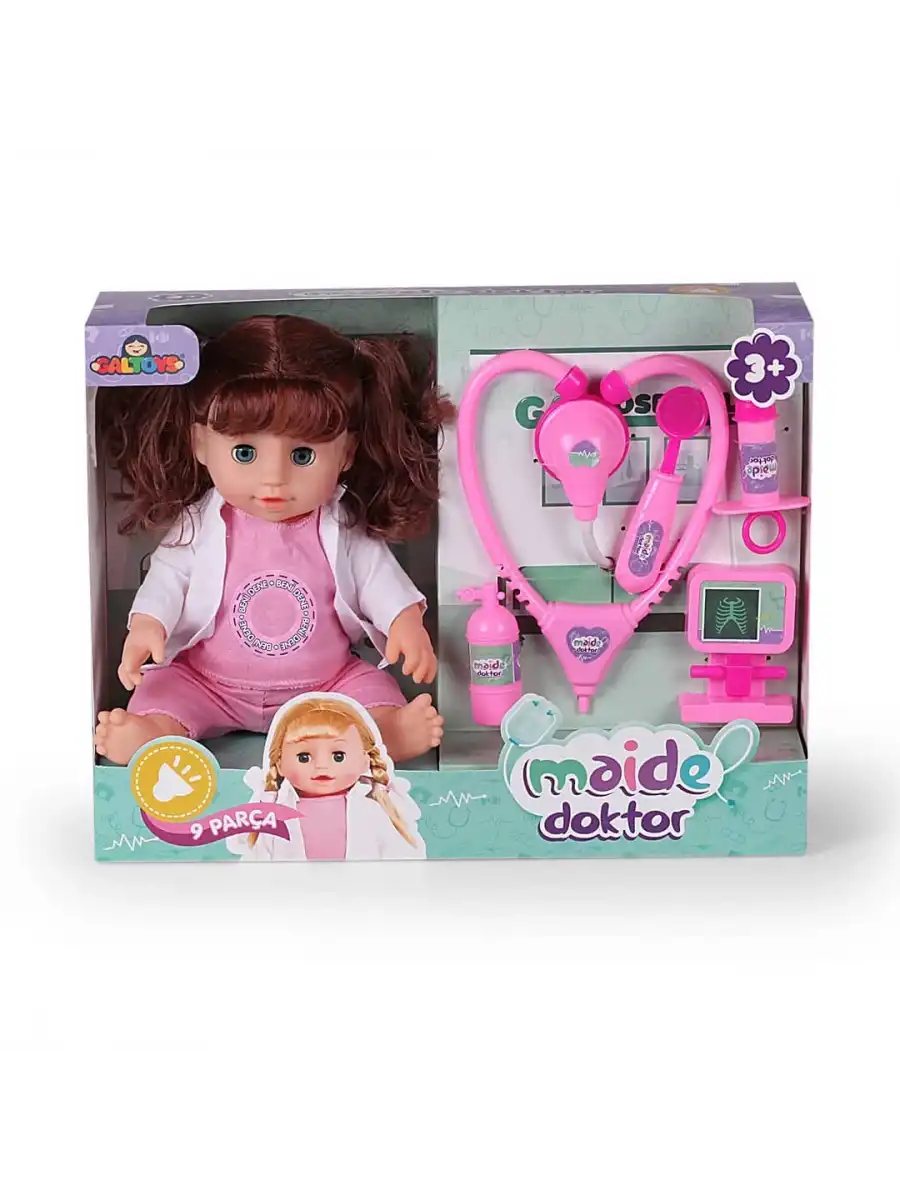 Maide Doktor Bebek - Türkçe Konuşan Maide Et Bebek - Konuşan Bebek - Maide Bebek - Hemşire Et Bebek - Kumral