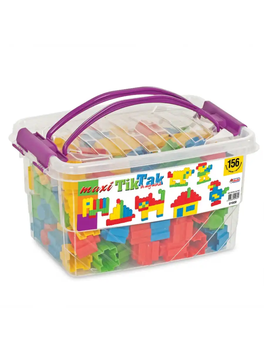 Maxi Tiktak Lego (156 Parça) - Tik-Tak Puzzle - Küçük Bloklar - Maxi Tik Tak Legolar Oyuncak