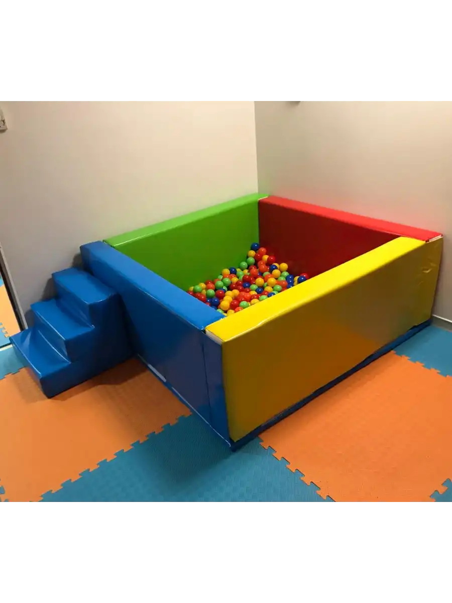 Merdivenli Sünder Top Havuzu - Sünger Soft Play Top Havuzu Çocuk Oyun Alanı