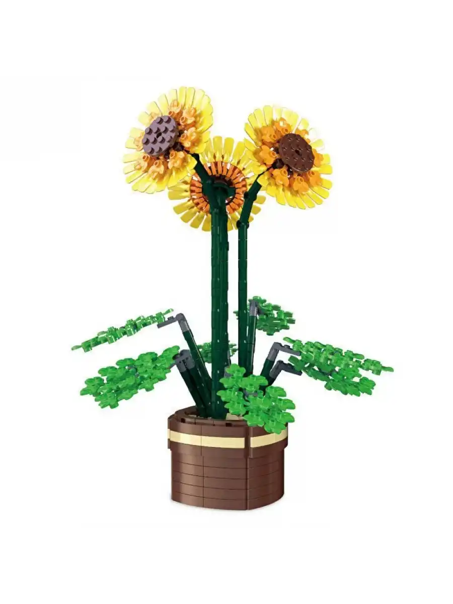 Mikro Blok Çiçek Ayçiçeği 731 Parça - Lego Setleri - MEGA Lego - Çiçek Lego - MEGA Çiçek Lego - Mikro Bloklar