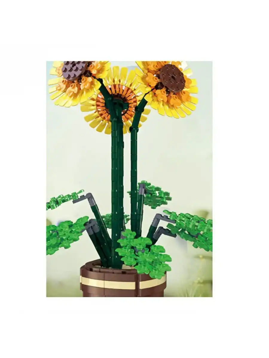 Mikro Blok Çiçek Ayçiçeği 731 Parça - Lego Setleri - MEGA Lego - Çiçek Lego - MEGA Çiçek Lego - Mikro Bloklar