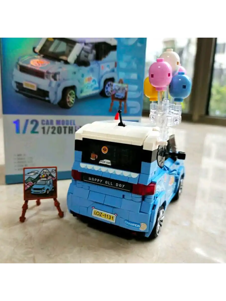 Mikro Blok Dondurma Arabası 875 Parça - Lego Setleri - Loz Mini Lego - Araba Lego - Loz Lego - Mikro Bloklar