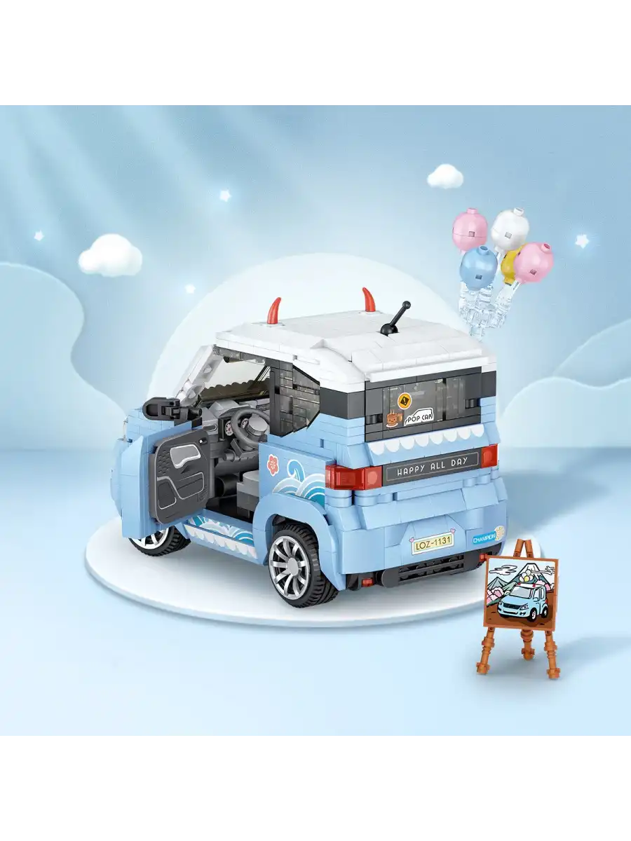 Mikro Blok Dondurma Arabası 875 Parça - Lego Setleri - Loz Mini Lego - Araba Lego - Loz Lego - Mikro Bloklar