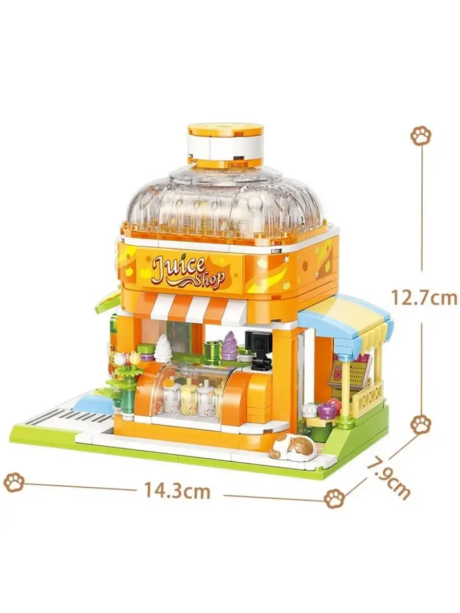 Mikro Blok Meyve Suyu Dükkanı 315 Parça - Lego Setleri - Keeppley Mini Lego - Keeppley Lego - Mikro Bloklar